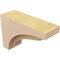 Ekena Millwork 3"W x 9"D x 6"H Classic Helena Rough Cedar Woodgrain TimberThane Corbel, Primed Tan CORUR03X09X06HELRCPR - alternate 3